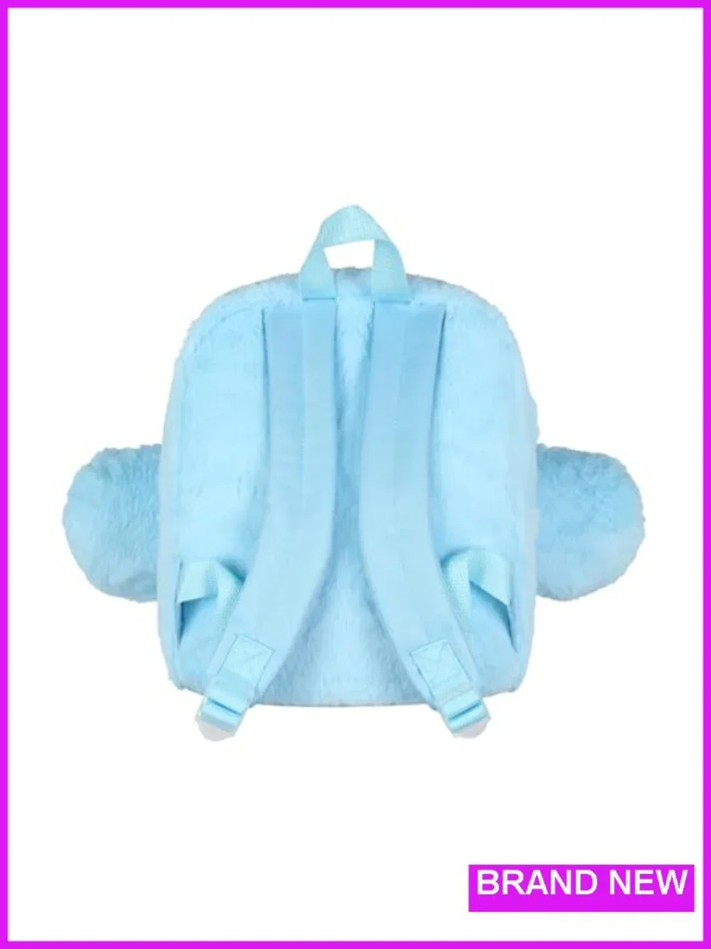 Blue's Clues Fuzzy Soft Character Cartoon Face Backpack for Daily Use